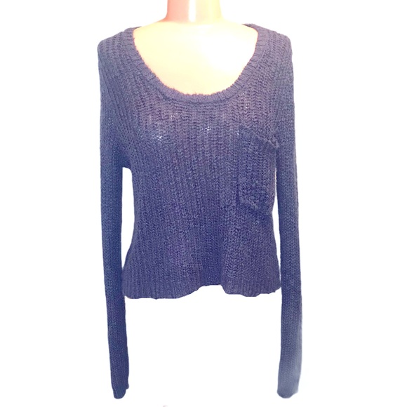 Full Tilt Sweaters - Full Tilt Loose Knit Sweater with pocket